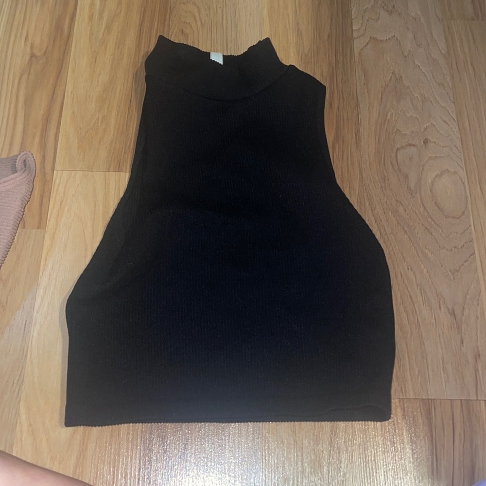 Black tank top